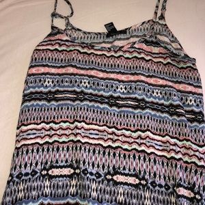 Colorful flowy tank top